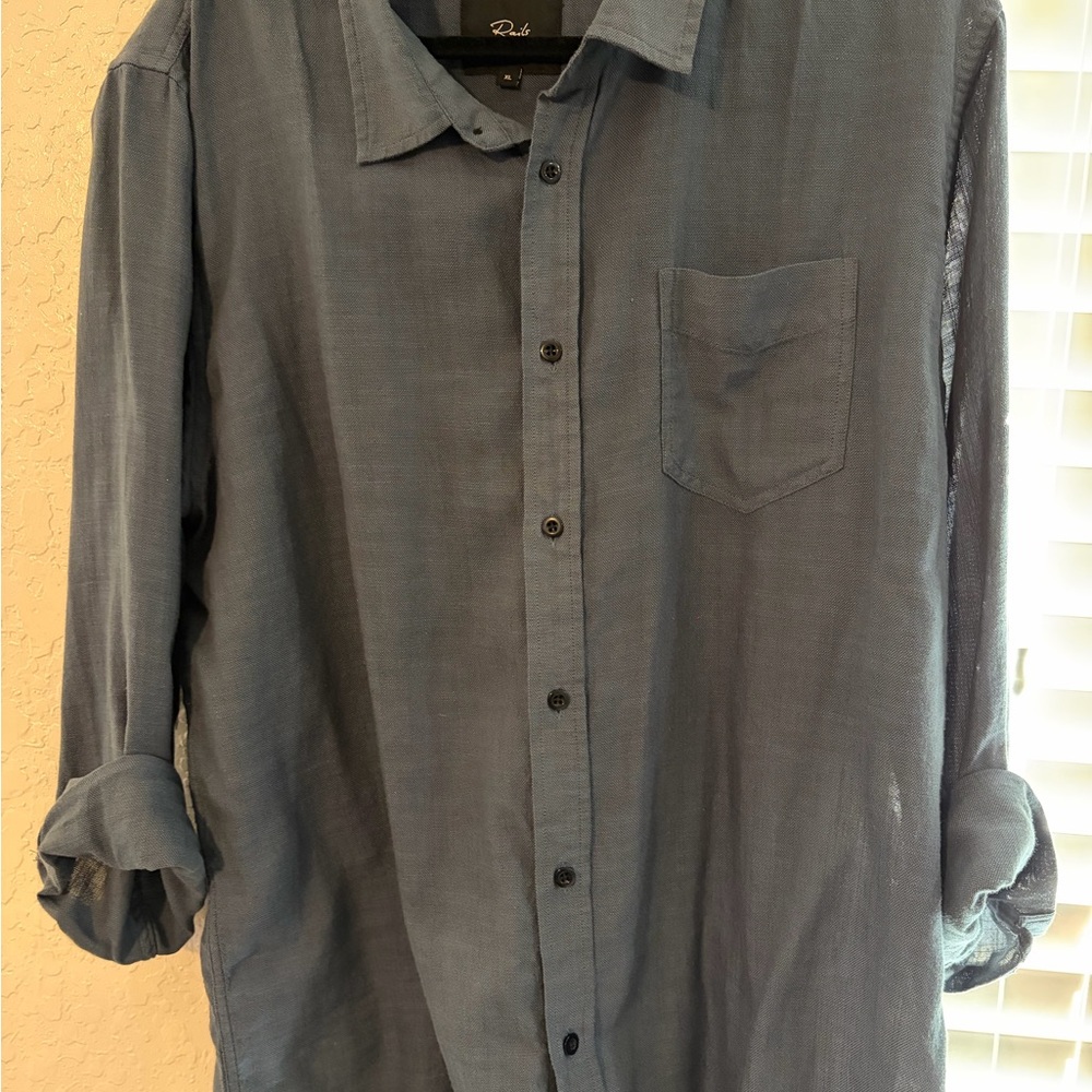 Rails Blue Button Down Shirt